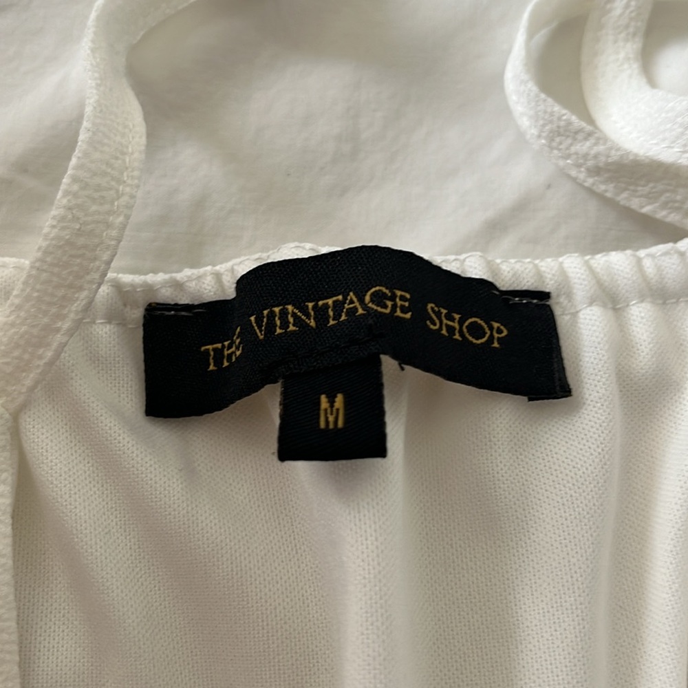 Mendocino White and Tan Jumpsuit - Picture 4 of 4